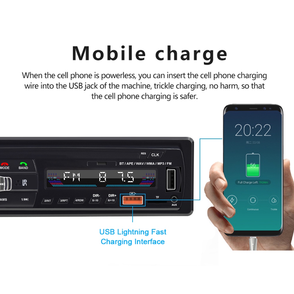 Máy Nghe Nhạc MP3 Jsd-530 12-24V 1 Cổng USB/SD Chuyên Dụng Cho Xe Hơi/Xe Tải | BigBuy360 - bigbuy360.vn