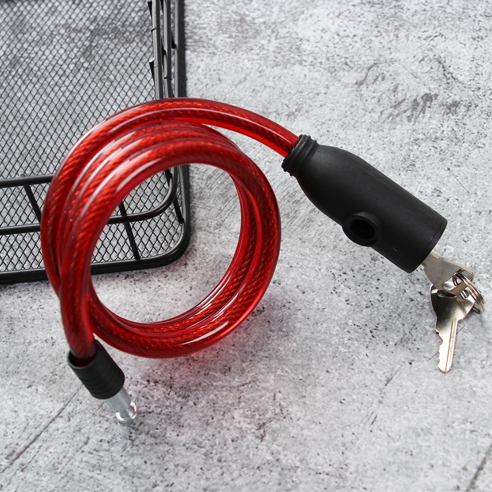 Dây Cáp Xoắn Ốc Bằng Thép Chống Trộm Cho Xe Đạp