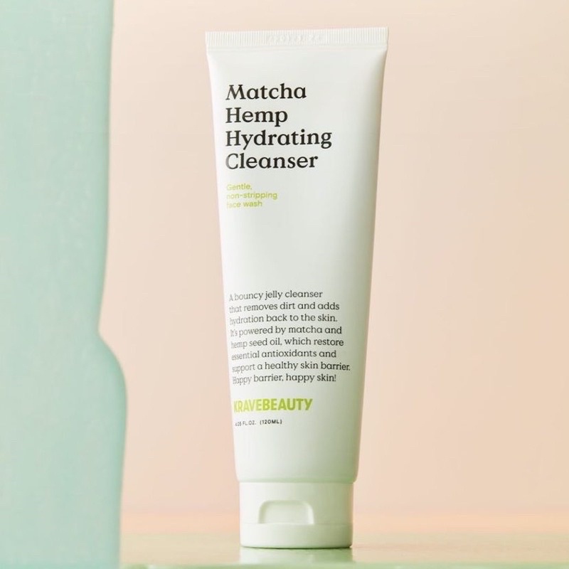 Sữa rửa mặt Krave Beauty Matcha Hemp Hydrating Cleanser