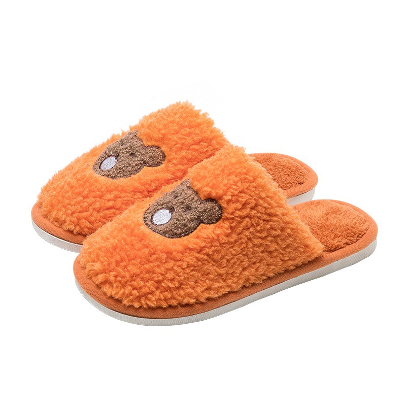 Dép Bông Đi Trong Nhà - Văn Phòng Hình Gấu Nâu Dễ Thương Cute