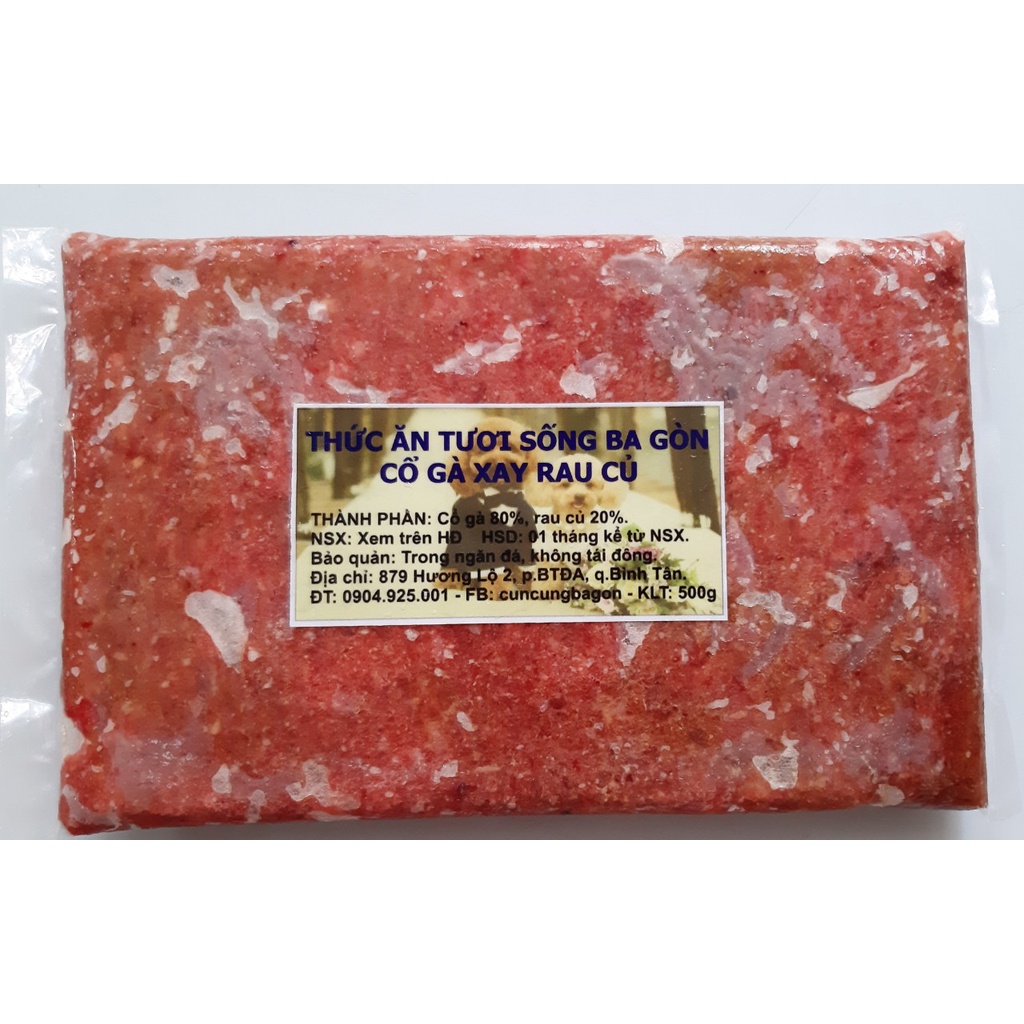 Cổ Gà Xay Rau Củ (2kg)