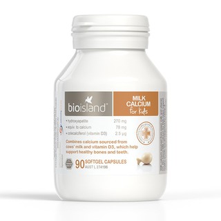 Date 2020 canxi milk, canxi úc, bio island milk calcium 90v