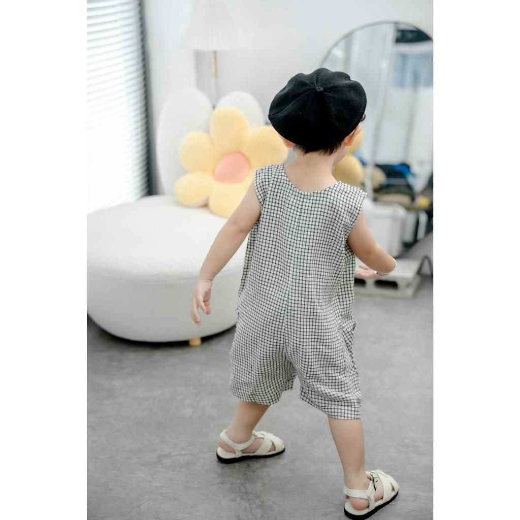 Áo liền quần/ Jumpsuit Bé Trai/ Bé Gái Chất Linen Cao Cấp - ORION OVERALL- JSL003 - SAOLA KIDS CLOTHING