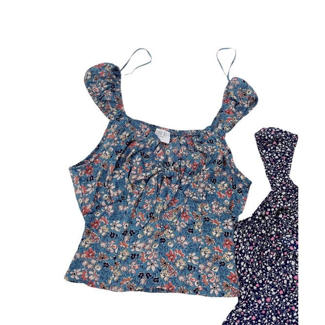 Áo croptop hoa nhí xuất dư xịn