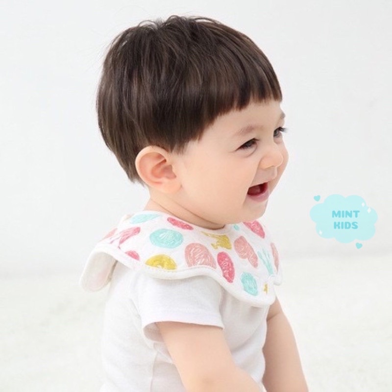 Yếm chống thấm nhiều màu cho bé trai bé gái 0 đến 3 tuổi