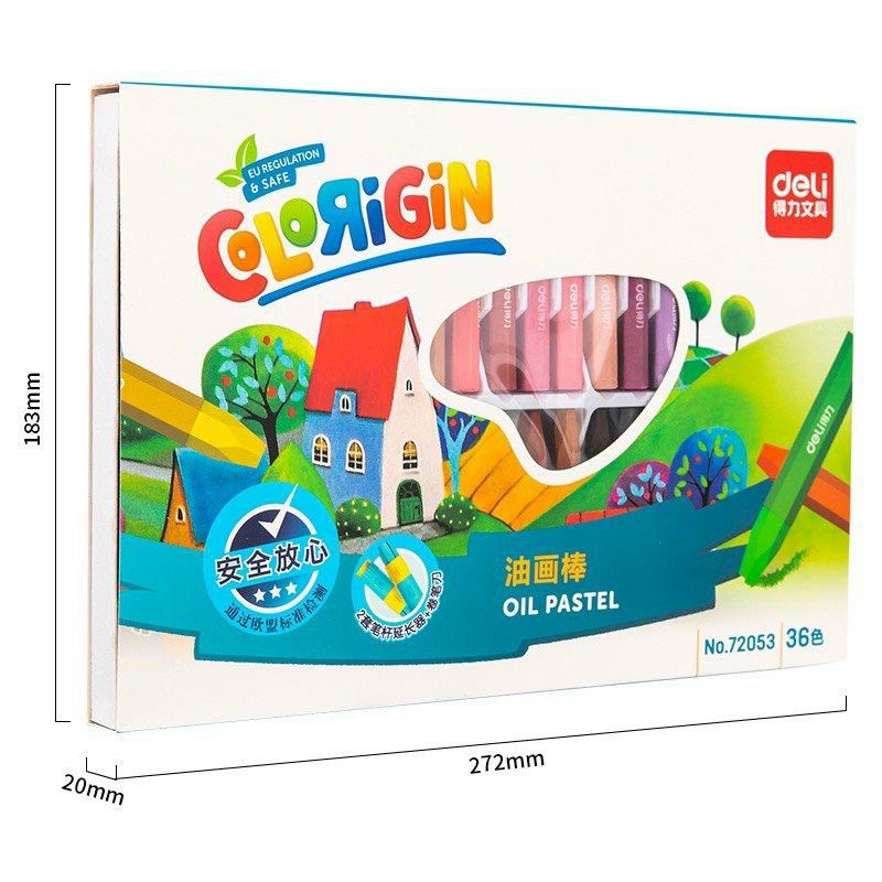 Sáp dầu Deli 36 màu chính hãng kèm bút