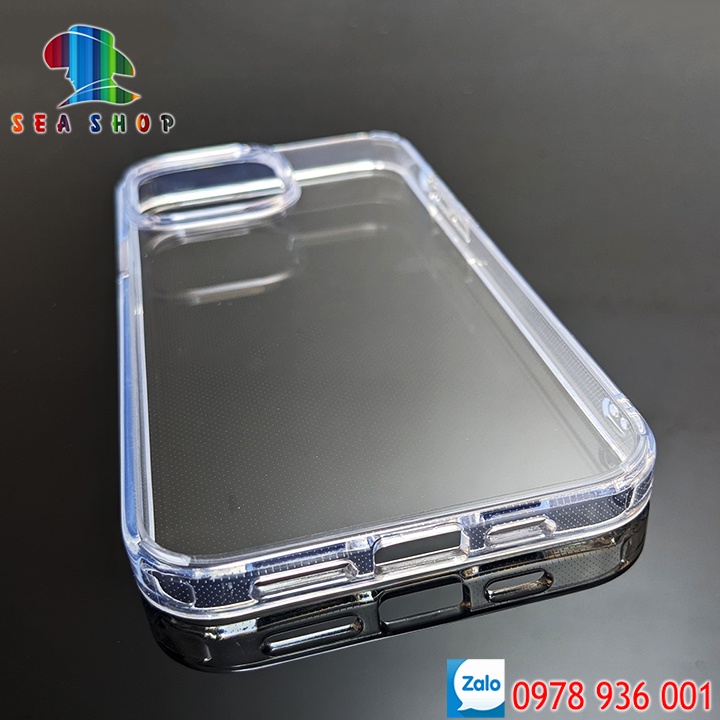 [TẶNG DÁN BẢO VỆ CAM] Ốp lưng iPhone 12 chống sốc- Chất liệu cao cấp- Lưng bằng nhựa cứng chịu lực, Không vàng ố