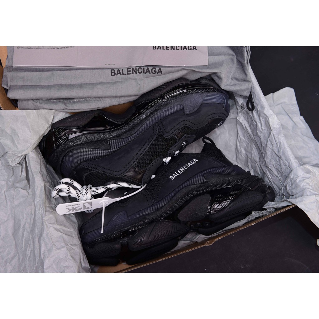 Giày Balen trips đế khí siêu cấp full đen