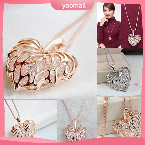 vòng cổ Dáng Dài Mặt Trái Tim Thời Trang Cho Nữ
