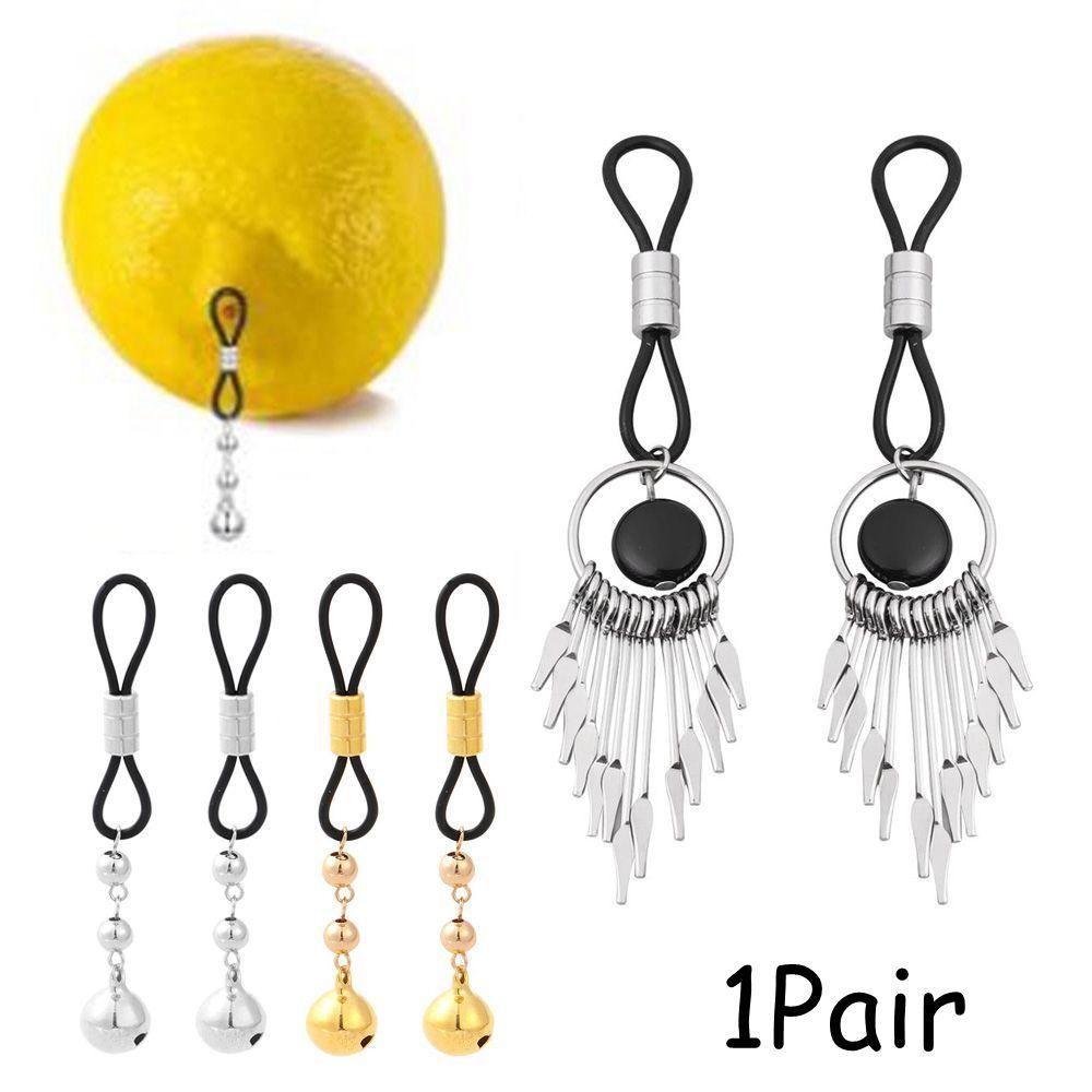 Khuyên Nhũ Hoa Giả Bằng Thép 316L Không Xỏ Lỗ Gợi Cảm Cho Nữ