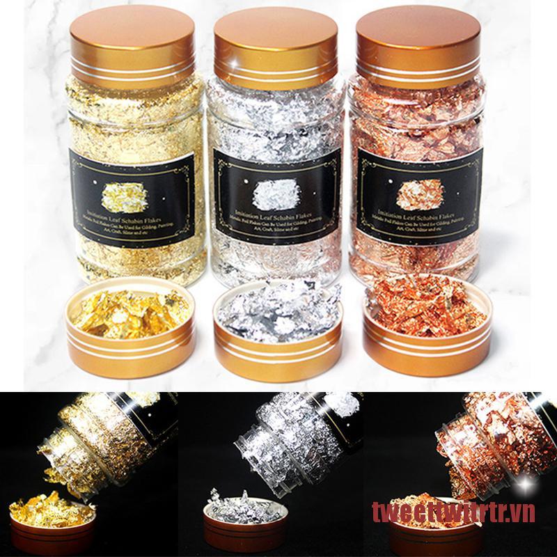 TRTR Gold Leaf Flakes Resin Filler Confetti Filling For DIY Epoxy Resin Craft