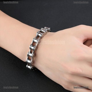 Vòng Tay Dây Xích Bằng Thép Không Gỉ Hình Xe Máy Thời Trang Cho Nam