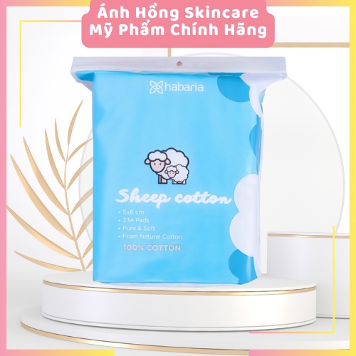 Bông Tẩy Trang Habaria Sheep Cotton 234 Miếng