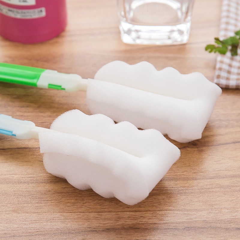 Chổi Cọ Bình Sữa Đầu Mút Trắng Bọt Biển Kiểu Mới 88111 KOREA STORE88