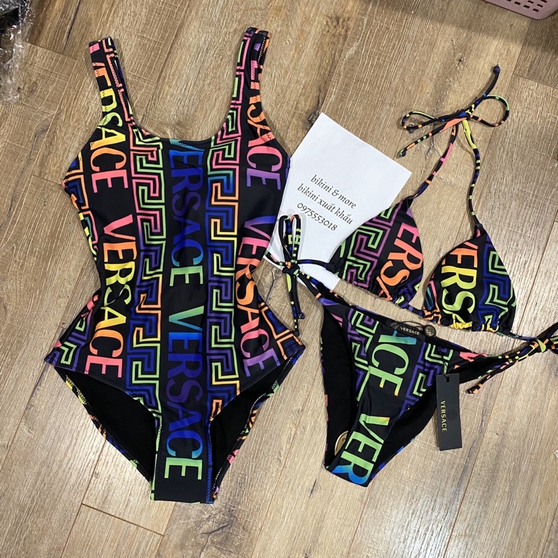 [BKN1277] &lt;BRAND&gt; SET BIKINI VSC MIX MÀU CHỮ DỌC