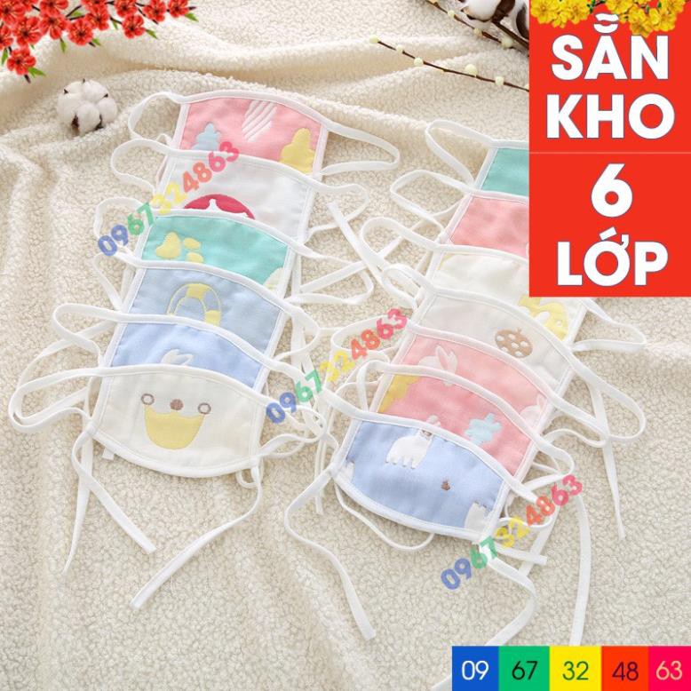 Khẩu trang SỢI TRE 6 LỚP MOLA an toàn cho bé