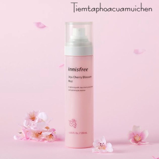 Xịt Khoáng Làm Sáng Da, Dưỡng Ẩm Chiết Xuất Hoa Anh Đào Innisfree Jeju Cherry Blossom Mist