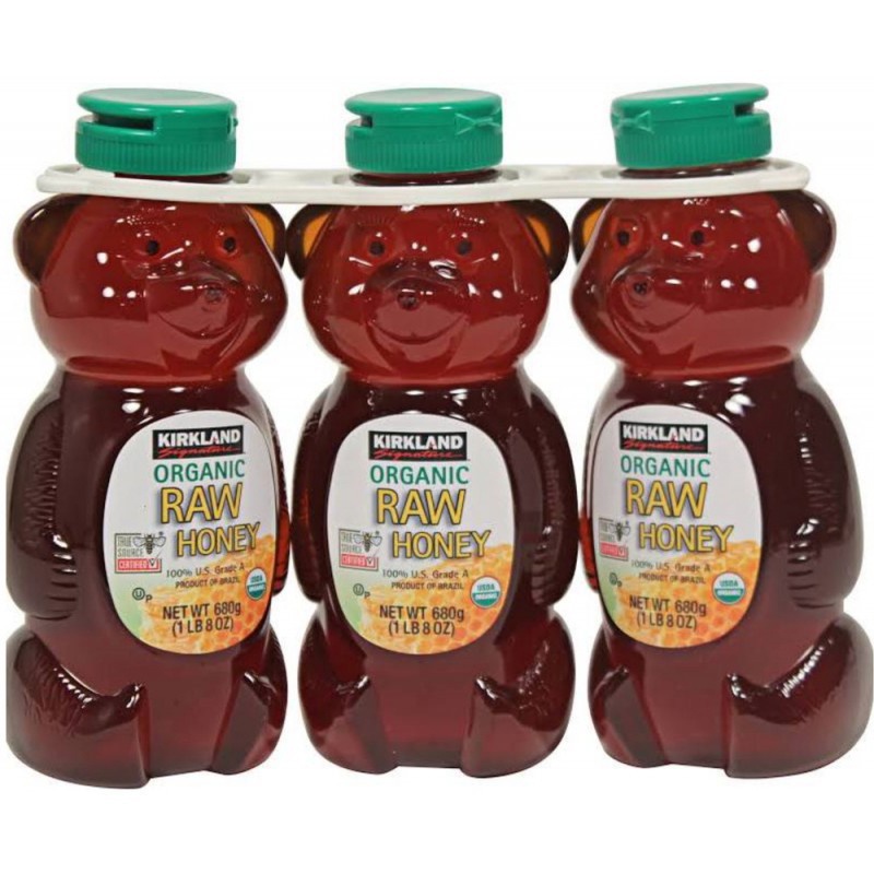 Mật ong hữu cơ Organic Raw honey (Kirkland) 680gr