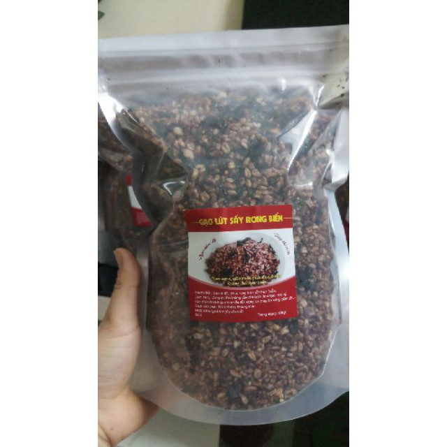 500gr Gạo lức sấy mix rong biển Hàn Quốc ăn liền siêu ngon