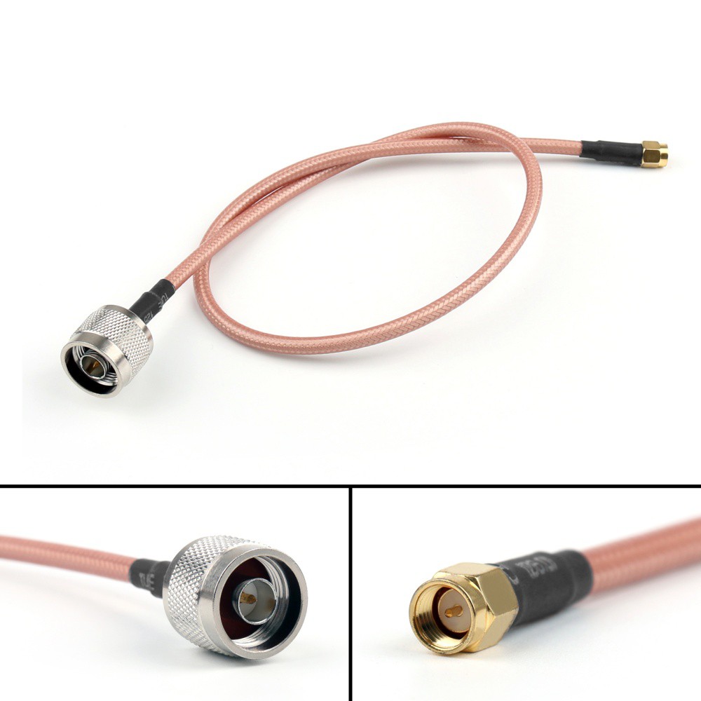 Cáp đồng trục RG142 coaxial cable 1 lõi đơn 50OHM 1met