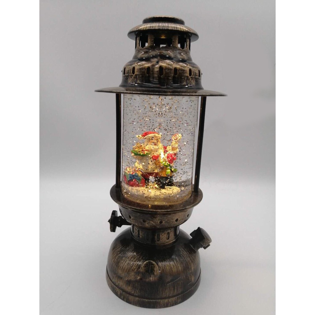 Giáng sinh đèn Led ông già noel nhiều hình chạy bằng điện hoặc pin cỡ lớn cao 27cm, đèn để bàn