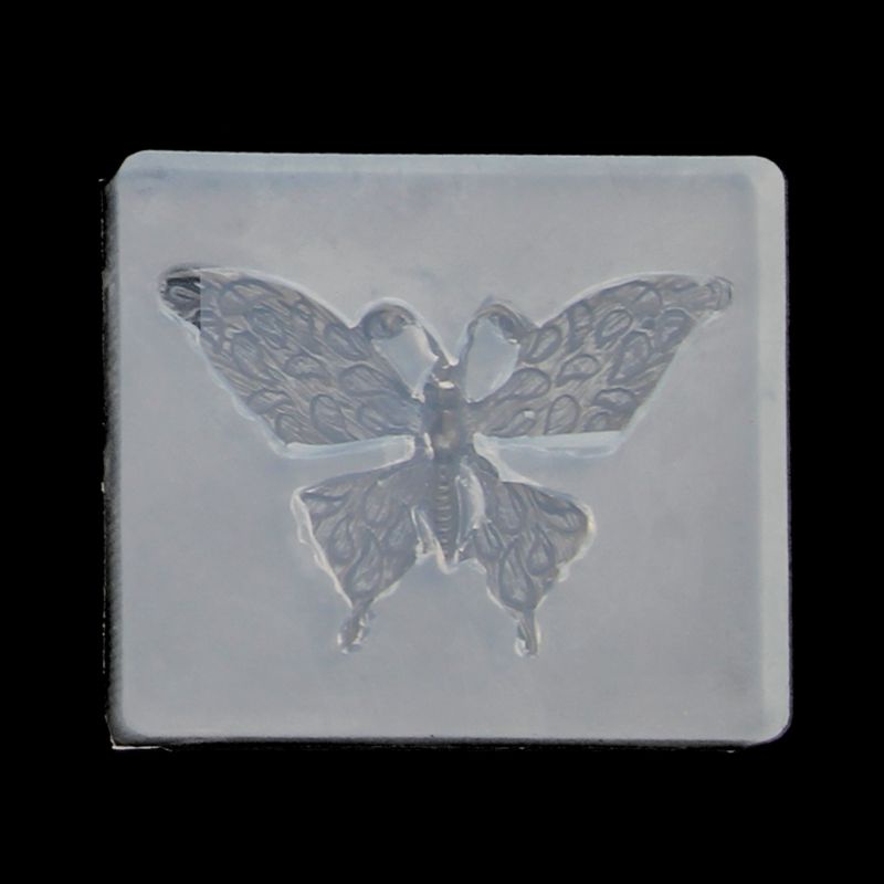 Khuôn silicon làm mặt vòng cổ/khuyên tai hình bướm dễ thương từ resin