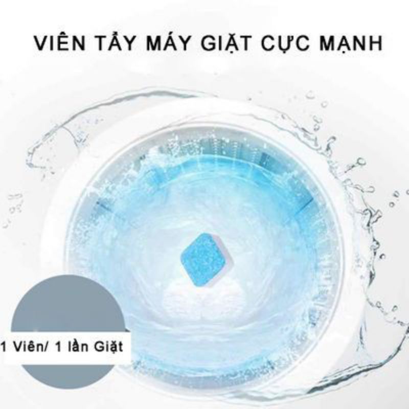 sỉ 10 hộp tẩy lồng máy giặt (12viên/1hộp)