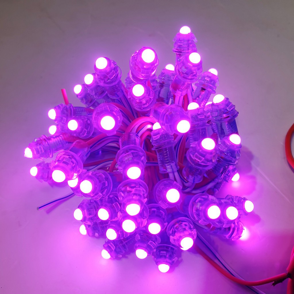 10 DÂY 500 Bóng LED Đúc F5/9mm 12V