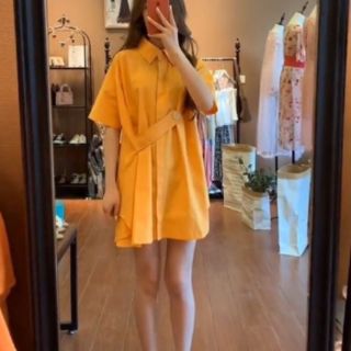 Váy sơmi chất mát hàng có sẵn