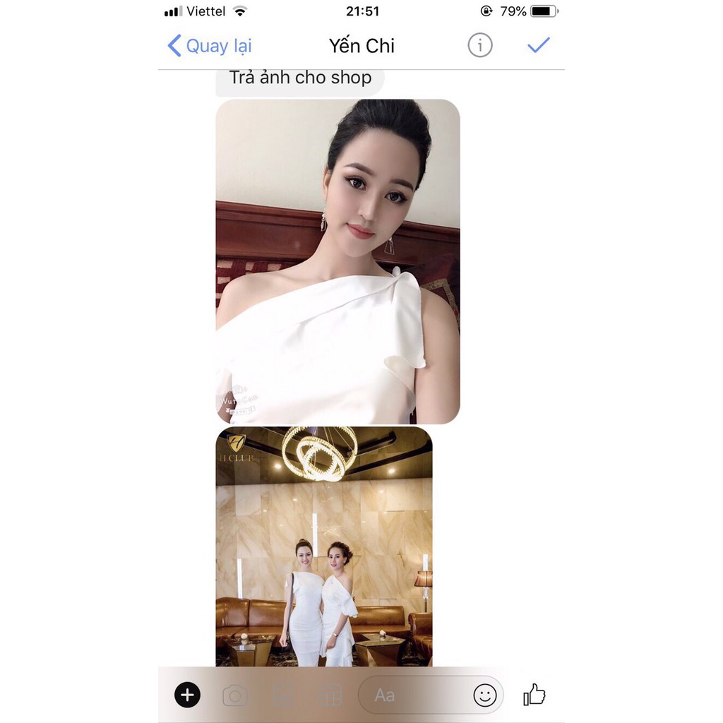 VÁY TRẮNG LỆCH VAI V1014 - QUEEN SHOP DOLCE VIVA COLLECTION ( ảnh trải sàn do chính tay chị chủ tự chụp) | BigBuy360 - bigbuy360.vn