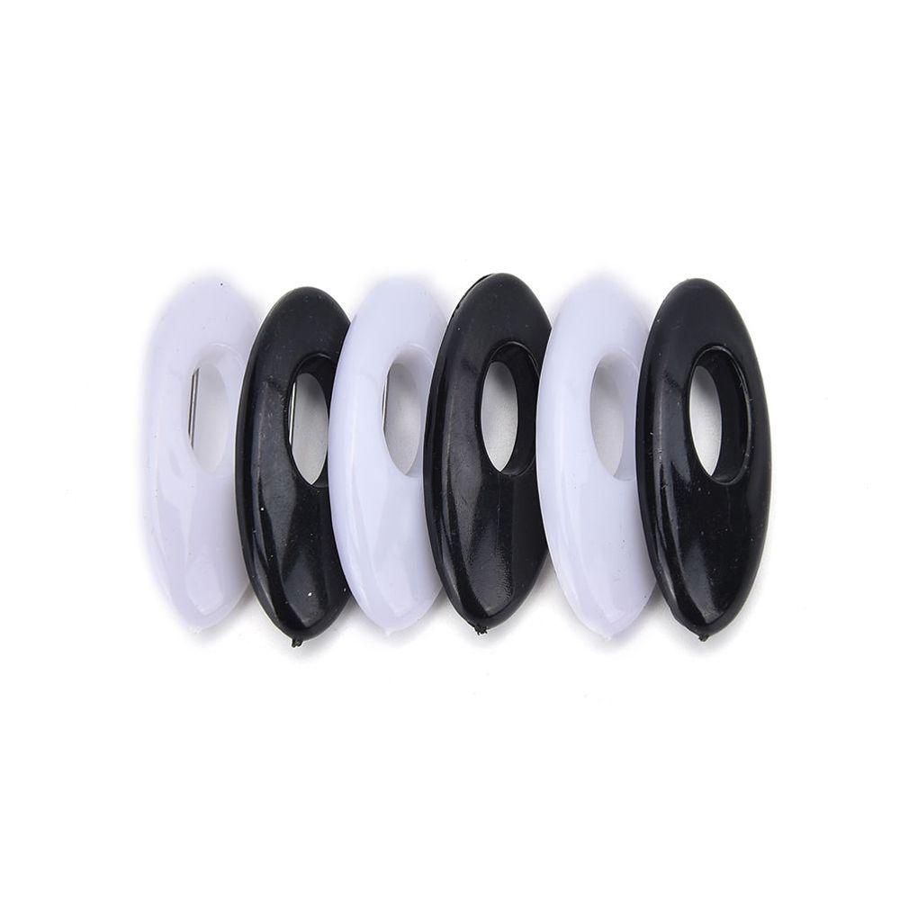 Set 6 Ghim Cài Áo Hình Oval Bằng Nhựa Tiện Dụng