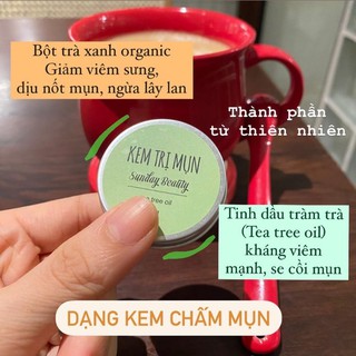 Kem chấm mụn tràm trà HANDMADE