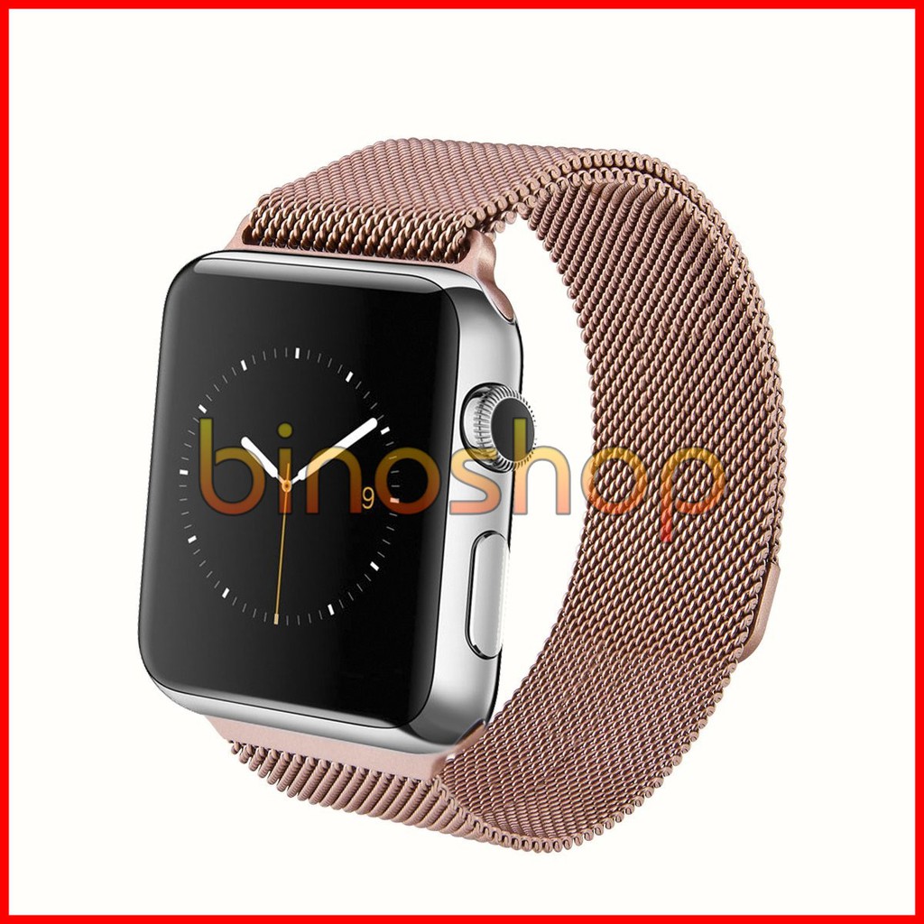 Dây Milanese Loop Apple Watch - Vàng hồng/hồng (38/42mm)