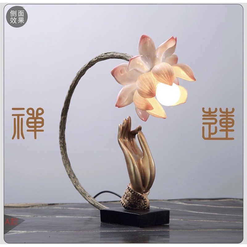ĐÈN HOA SEN TAY PHẬT THỜ CÚNG TRANG TRÍ DECOR CAO CẤP