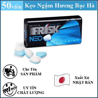 [ Hộp 50 viên ] Kẹo ngậm bạc hà F.r.i.s.k Neo Peppermint Kracie Nhật Bản. Mát lạnh sảng khoái