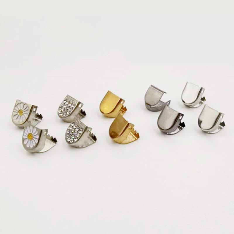 Set 5 Đầu Kim Loại Gắn Dây Giày Màu Vàng/Bạc/Đen