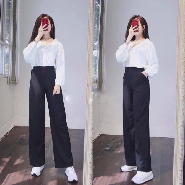 [BÁN LẺ GIÁ SỈ] quần sớ ống rộng vải tuyết mưa