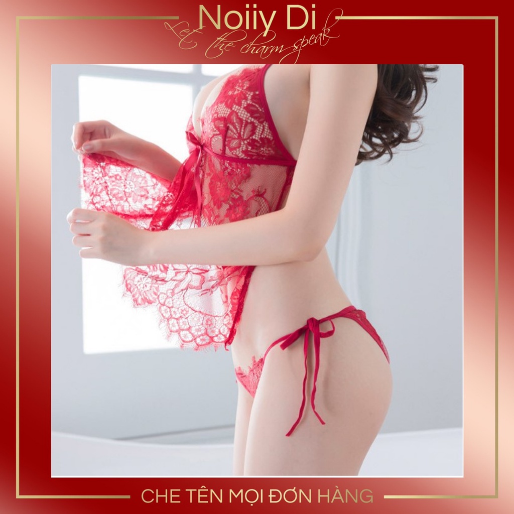 Đồ Ngủ Sexy Gợi Cảm. Set Yếm Ngủ Sexy, Hoạ Tiết Đẹp Kèm Chip Xuyên Thấu. 013 | BigBuy360 - bigbuy360.vn