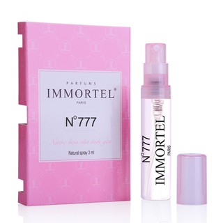 Nước hoa nữ IMMORTEL No777 Eau De Parfum 3ml
