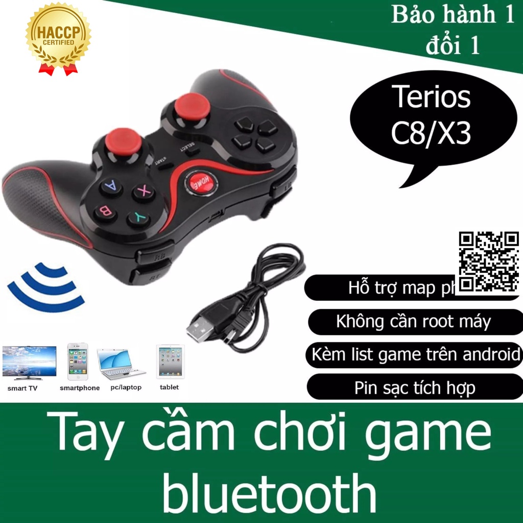 1668 Tay Cầm Bluetooth không dây Chơi Game đa năng Hỗ Trợ Trò Chơi Cho Điện Thoại IOS Android Tay Cầm Chơi Game PC TV Bo