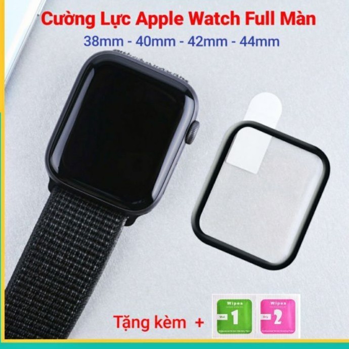 Dán Cường Lực full 5D dẻo APPLE WATCH 38mm,40mm,42mm,44mm