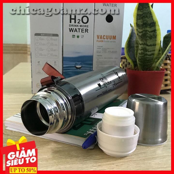 Bình giữ nhiệt inox Travel 800ml bình giữ nhiệt loại mới tích nước 2 cơ chế nóng lạnh