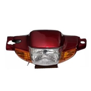 [ Bánh dĩa] Bộ đầu đèn Wave Thái 110 xe bánh dĩa (Hàng sơn Nano chuẩn)