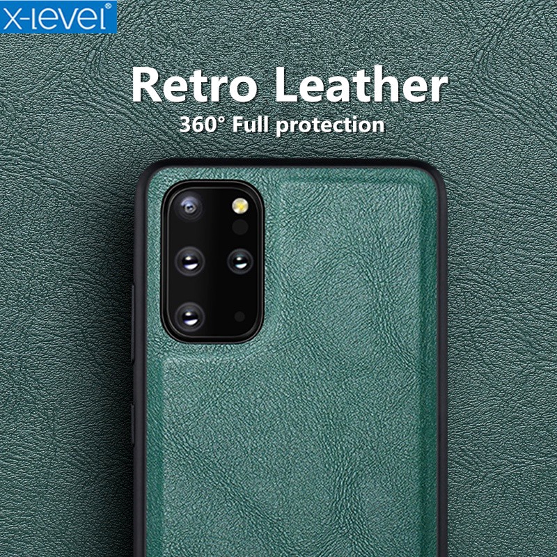 Samsung Galaxy Note 20 Plus/Note 20 Ultra/S20 Case Edge Soft Silicone Cases Full Protection Luxury PU Leather Back Cover Casing Shockproof