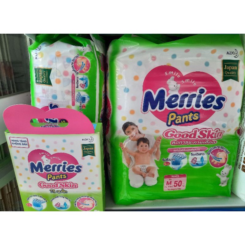 Bao bì cũ sale Tã quần Merries M50