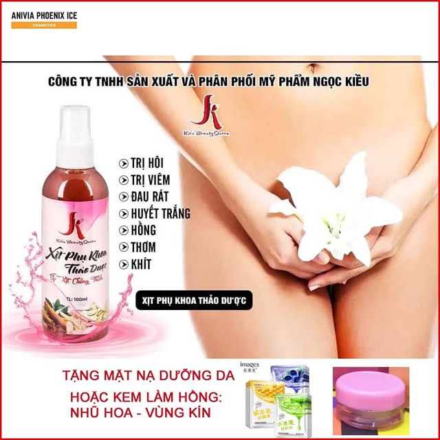 Xịt phụ khoa thảo dược Kiều làm hồng se khít