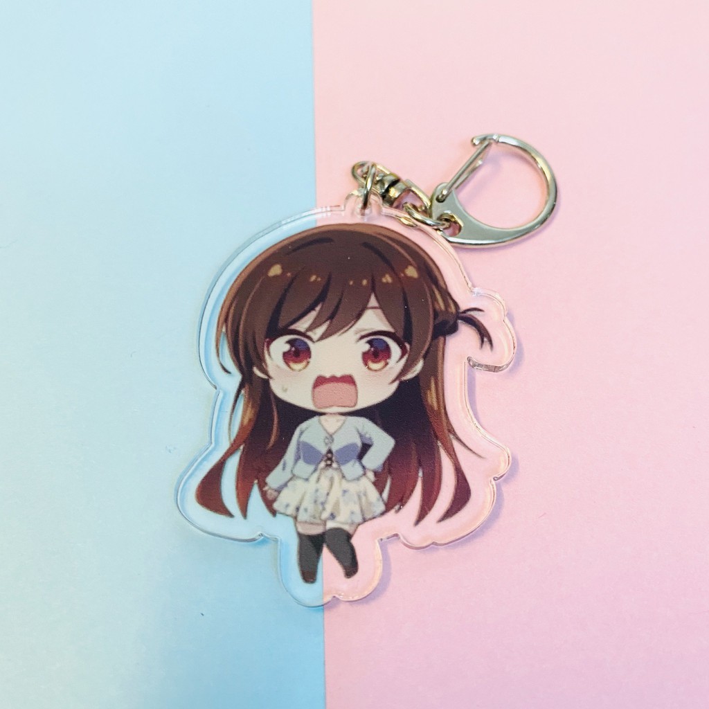 ( Mica trong acrylic) Móc khóa Kanojo, Okarishimasu Dịch vụ thuê bạn gái ver cute in hình anime chibi