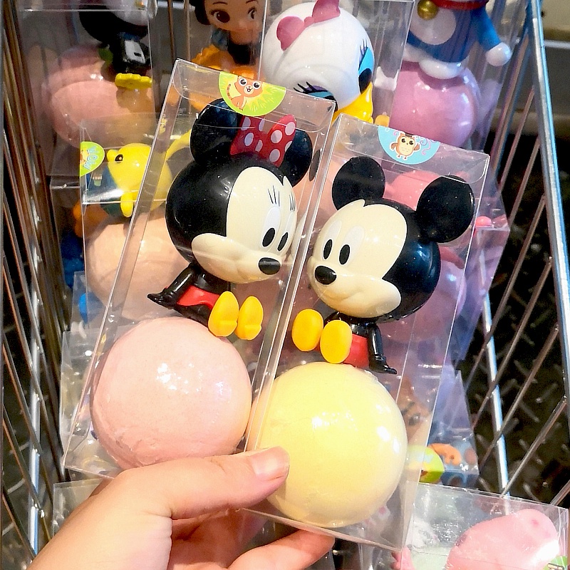 Bom tắm viên sủi bồn tắm bath bomb đồ chơi mùi thơm hương thơm chuột Minnie Mickey 3D banh có quà