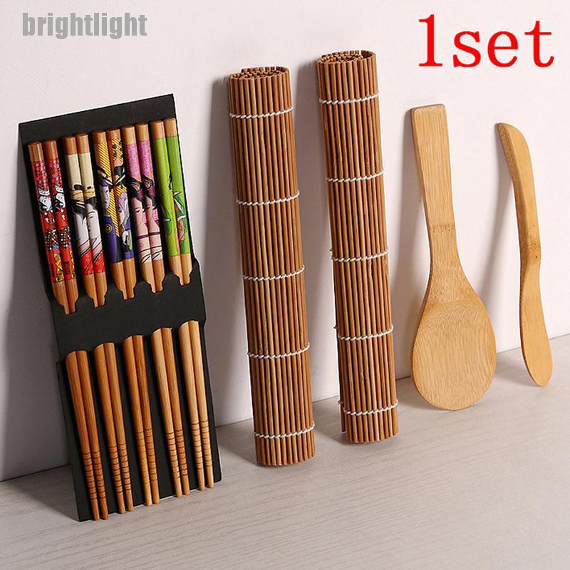 Bộ 14 Dụng Cụ Làm Sushi Bằng Tre