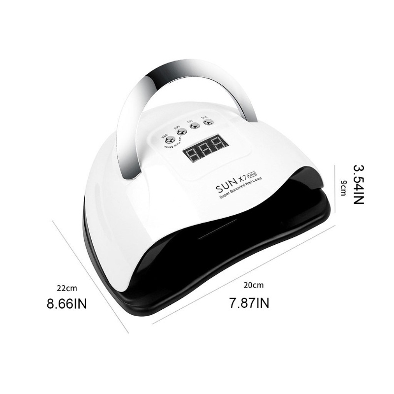 Đèn LED UV Hong Khô Móng Tay Thông Minh 4 Chế Độ Hẹn Giờ Chuyên Nghiệp